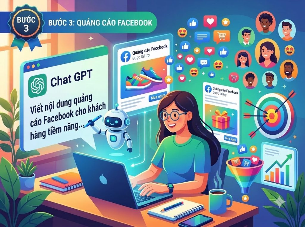 Cách viết content quảng cáo Facebook bằng ChatGPT thu hút khách hàng tiềm năng