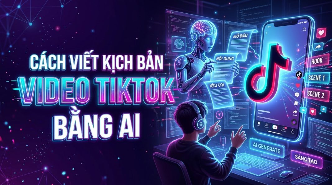 Cách viết kịch bản video TikTok bằng AI triệu view giữ chân người xem 2027