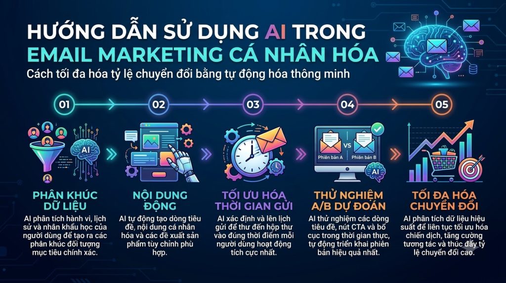  Hướng dẫn sử dụng Email Marketing AI Tools cá nhân hóa tối đa tăng chuyển đổi