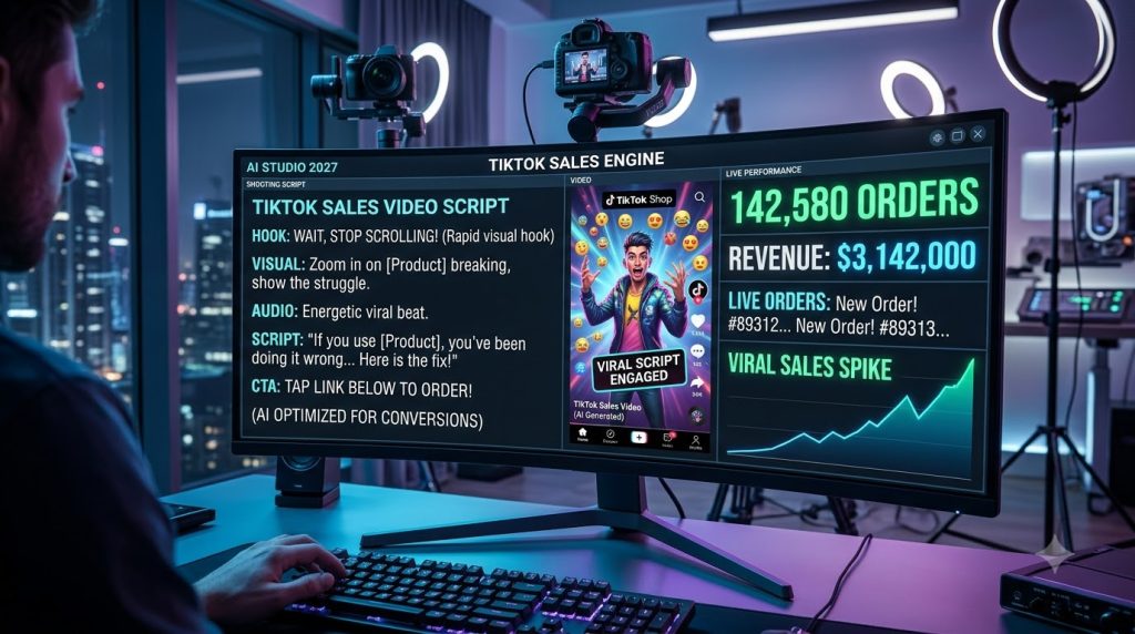 Kịch bản quay video TikTok bán hàng nghìn đơn tạo bằng AI đột phá 2027]