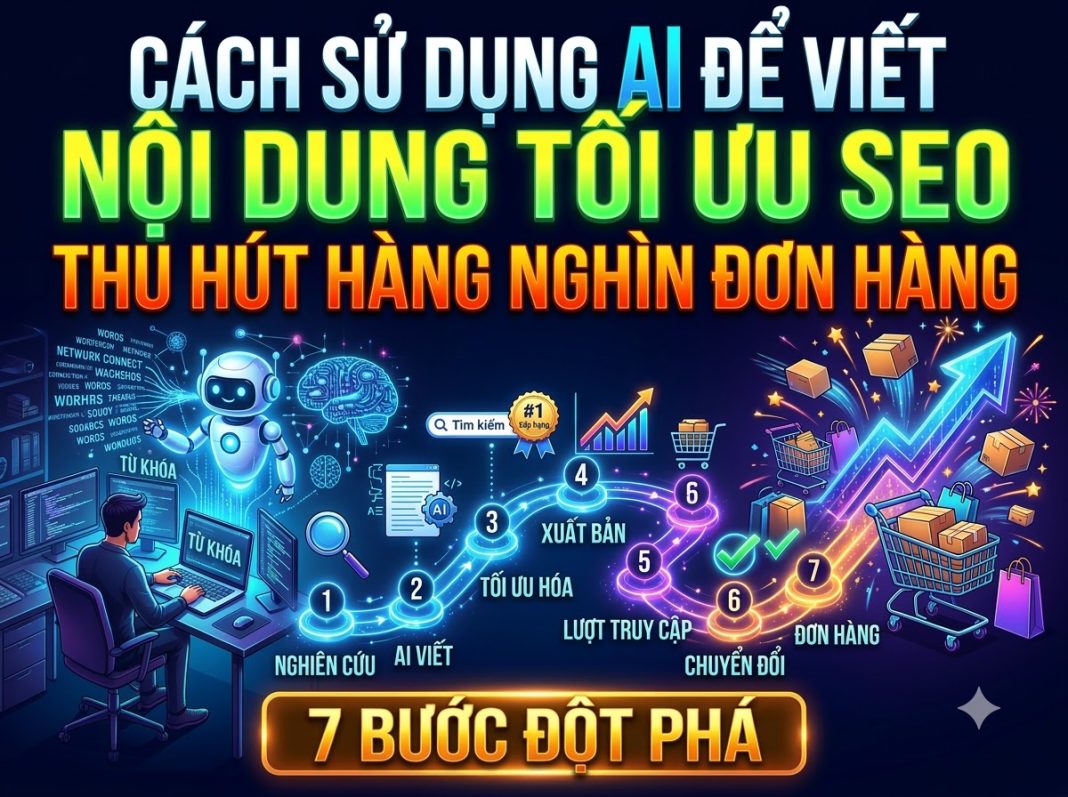 Cách dùng AI viết content chuẩn SEO thu hút nghìn đơn hàng toàn diện