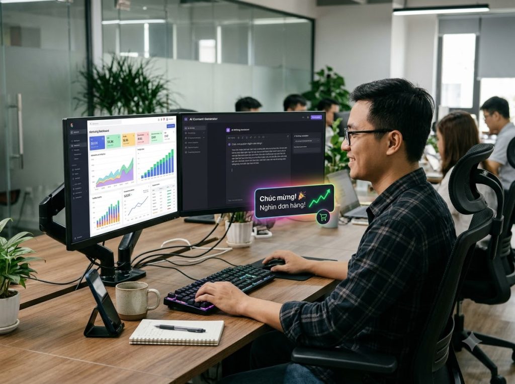 Quản trị dữ liệu cách dùng AI viết content chuẩn SEO thu hút nghìn đơn hàng