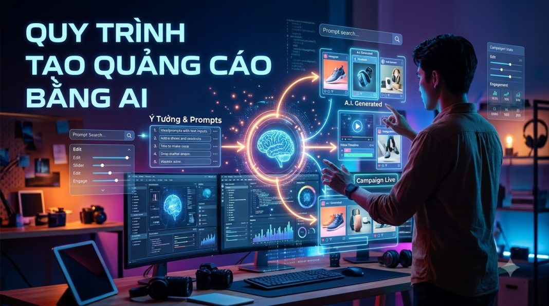 Quy trình tạo quảng cáo bằng AI tự động từ hình ảnh đến video bán hàng 2027