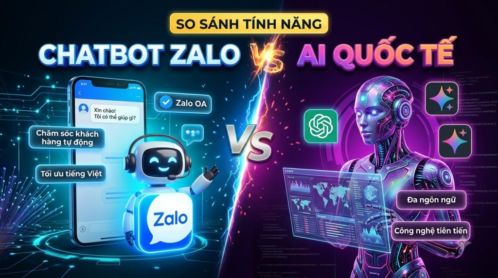 So Sánh Tính Năng Chatbot Zalo AI Với Các Nền Tảng Chatbot Quốc Tế: Đâu Là Lựa Chọn Tối Ưu?