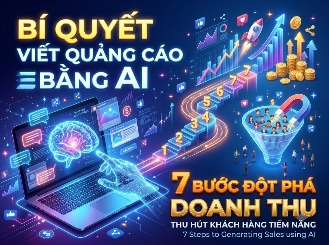Tuyệt Chiêu Viết Mẫu Quảng Cáo Bằng AI Thu Hút Khách Hàng Tiềm Năng: 7 Bước Nổ Đơn